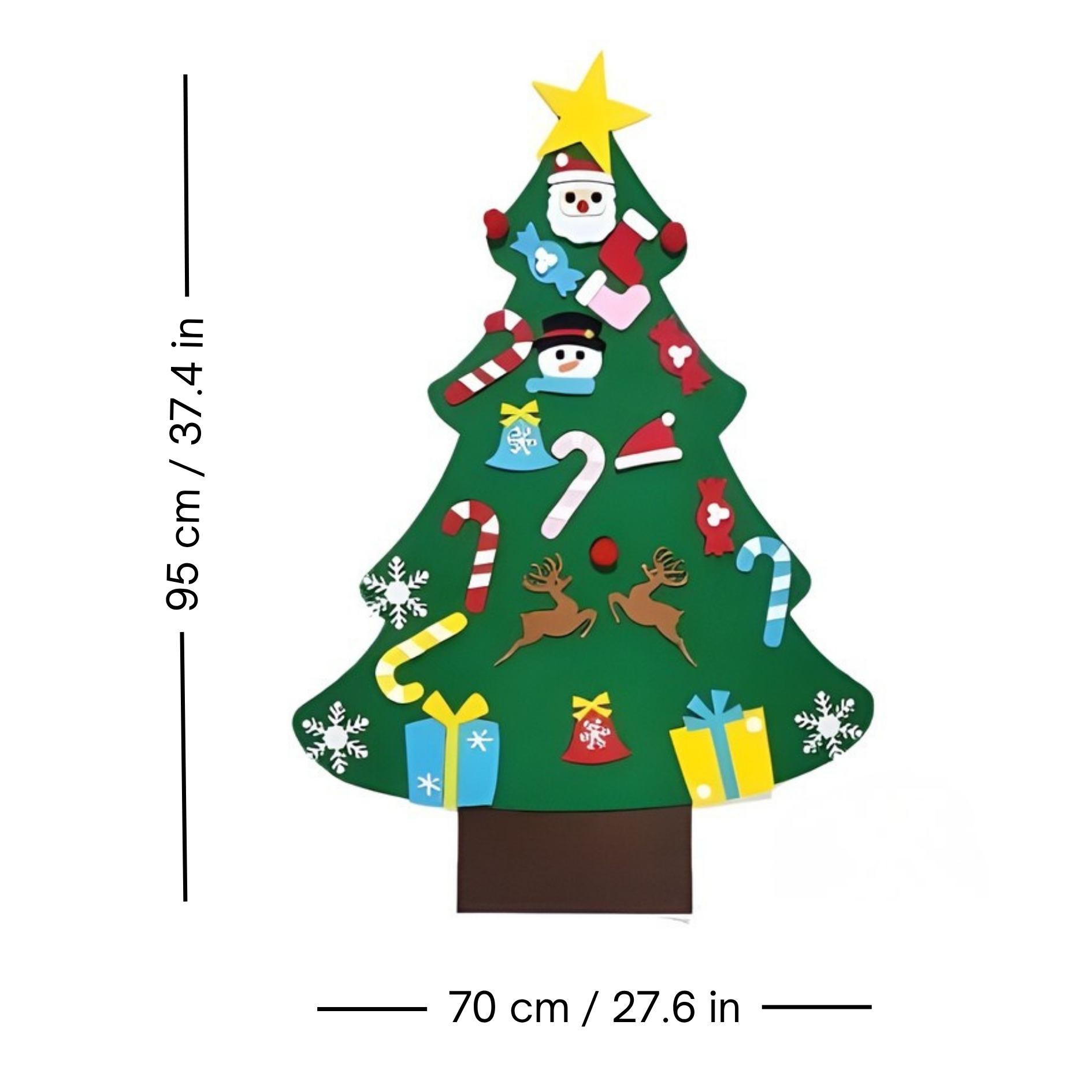 Gör-det-själv-julgran av filt