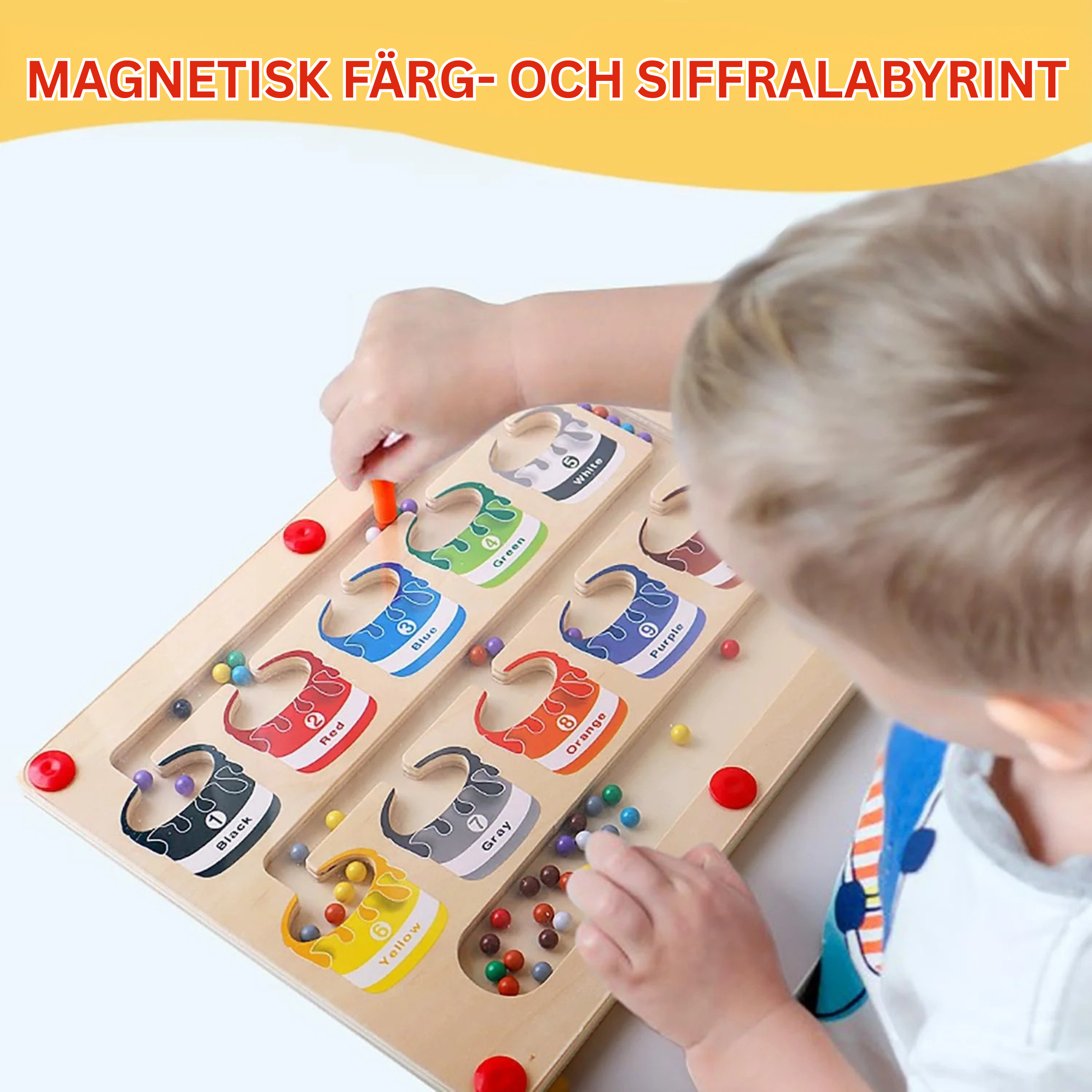 Magnetisk Färglabyrint