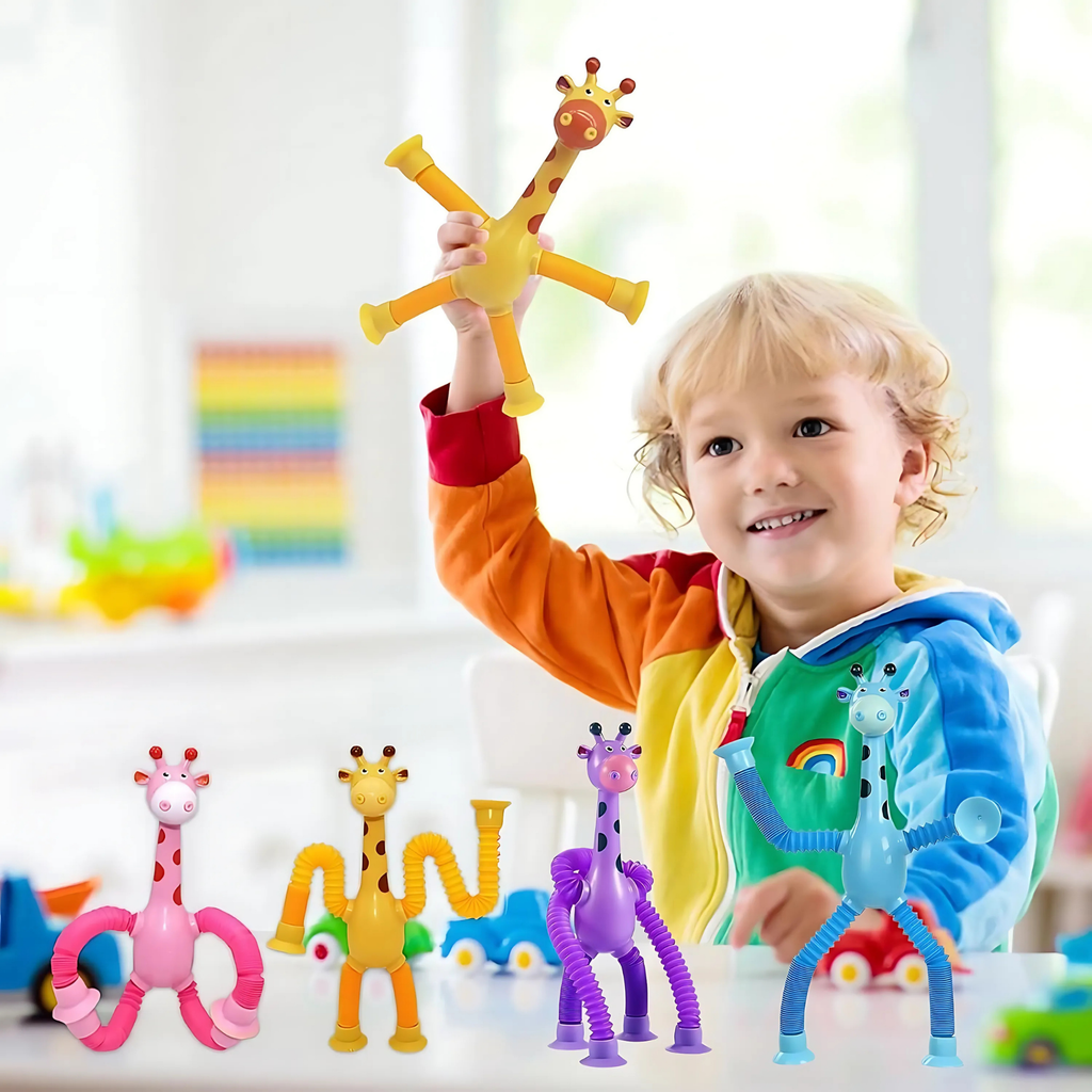 StretchyGiraffe™ – Sensorisk sug-leksak