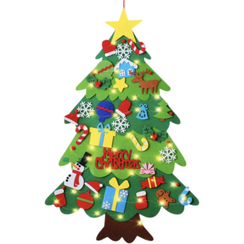 Gör-det-själv-julgran av filt